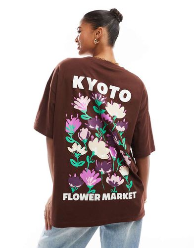 T-shirt oversize avec imprimé Kyoto Flower Market - Asos Design - Modalova