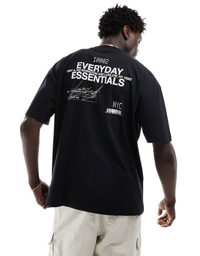 T-shirt oversize avec inscription texte au dos - Asos Design - Modalova