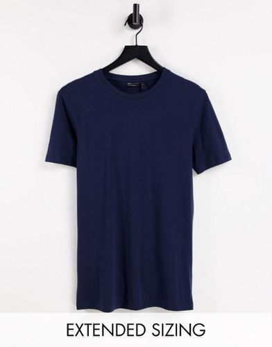 T-shirt ras de cou moulant - Bleu - NAVY - Asos Design - Modalova