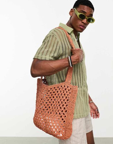 Tote bag en maille au crochet - Asos Design - Modalova