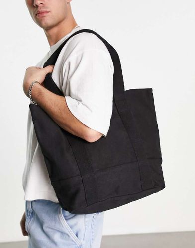 Tote bag oversize en coton épais avec poignées et bandoulière - - BLACK - Asos Design - Modalova