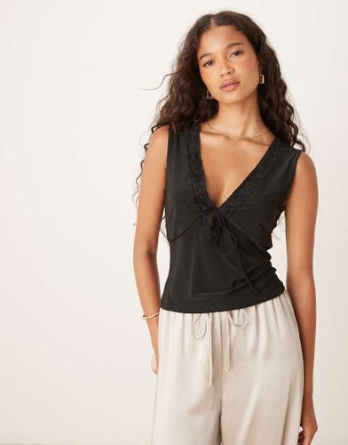 Top bord de dentelle - Asos Design - Modalova