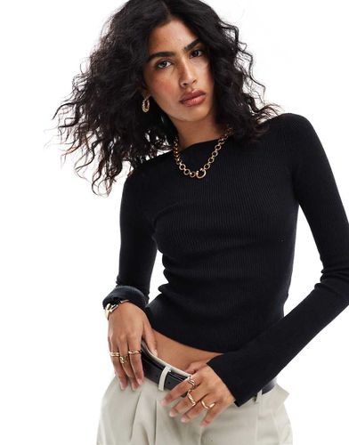 Top en maille à encolure bateau - Asos Design - Modalova