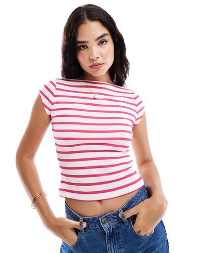 Top rayé à encolure bateau - Asos Design - Modalova