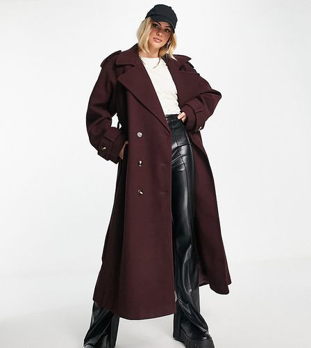 ASOS DESIGN Tall - Trench-coat habillé - Bordeaux - Asos Tall - Modalova