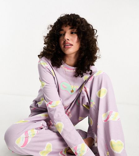 Tall - Daydream - Pyjama avec pantalon et top à manches longues - Lilas - Asos Design - Modalova