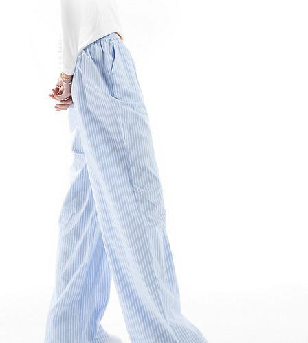 Tall - Pantalon à enfiler avec languette à la taille - Rayures - Asos Design - Modalova