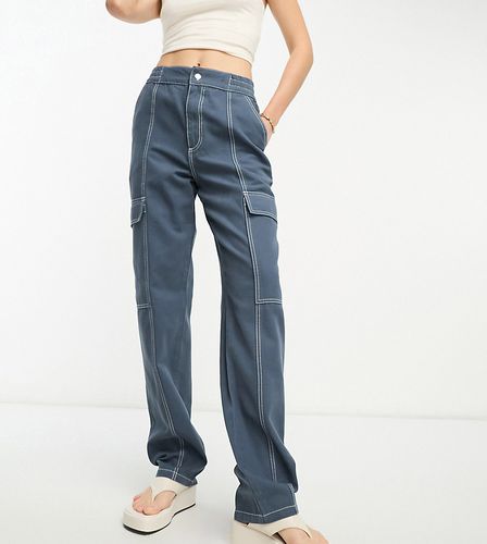 Tall - Pantalon cargo à coutures contrastantes - Asos Design - Modalova