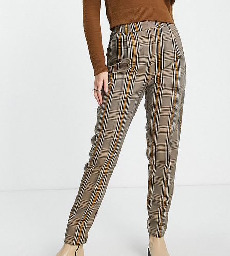Tall - Pantalon fuselé élégant à carreaux - Moutarde - Asos Design - Modalova