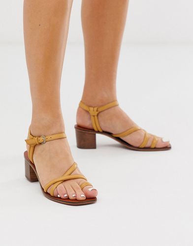 Tally - Sandales à talons avec boucle pour orteil en cuir de qualité supérieure - Asos Design - Modalova