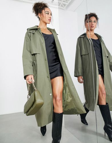 ASOS DESIGN - Trench-coat à capuche - Kaki - Asos Edition - Modalova