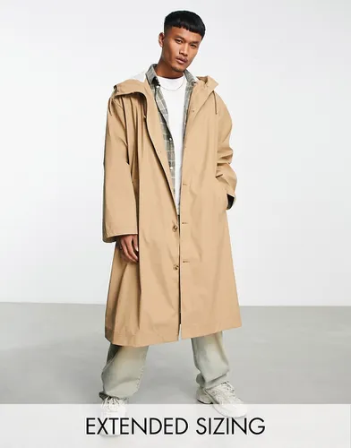 Trench-coat oversize - Taupe - Asos Design - Modalova