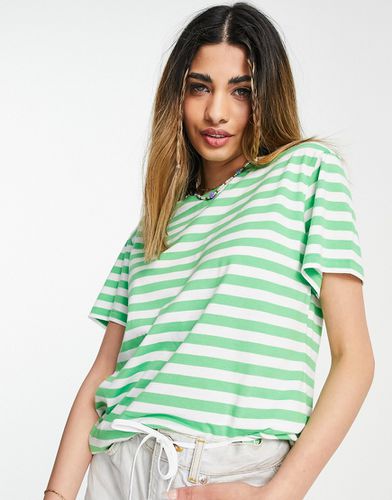 ASOS DESIGN - Ultimate - T-shirt à rayures - Vert et blanc - Echo - Modalova
