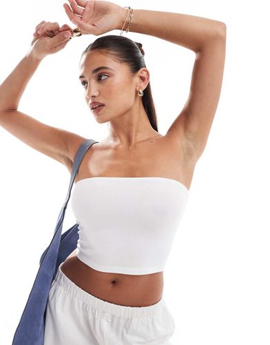 Ultimate - Top bandeau court en coton - WHITE - Asos Design - Modalova