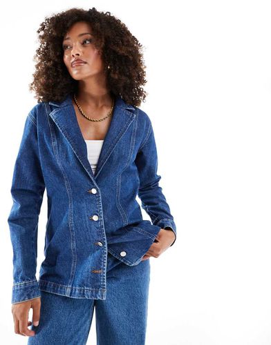 Veste cintrée en jean - moyen - Asos Design - Modalova