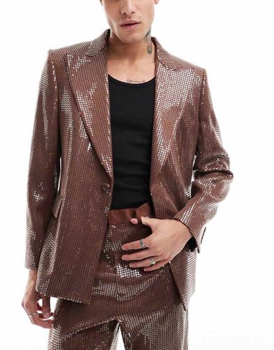 Veste de costume ajustée à sequins - Asos Design - Modalova