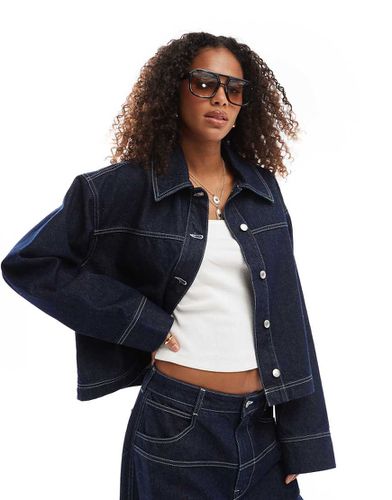 Veste en jean à détails western - moyen - Asos Design - Modalova