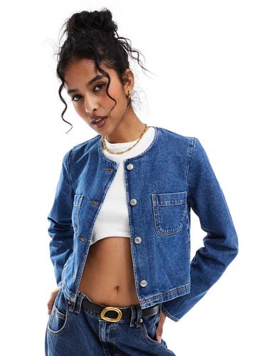 Veste en jean coupe carrée - moyen - Asos Design - Modalova