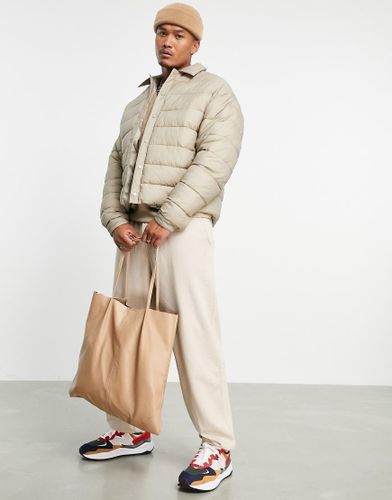 Veste matelassée à surpiqûres - Écru - Asos Design - Modalova