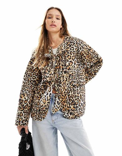 Veste matelassée imprimé animal - Asos Design - Modalova