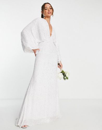 ASOS EDITION - Ciara - Robe de mariée à sequins et manches kimono - Ivoire - Asos Design - Modalova