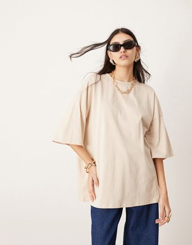 Premium - T-shirt oversize en tissu épais - Taupe - Asos Edition - Modalova