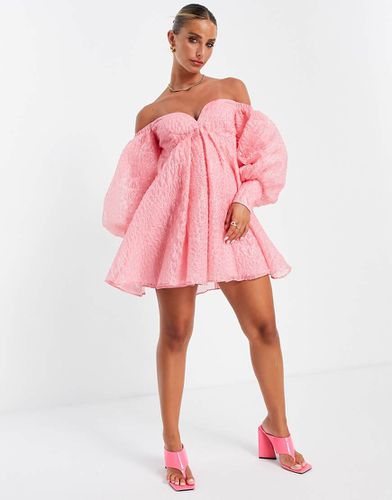 Robe courte bouffante en organza à épaules dénudées - Asos Edition - Modalova