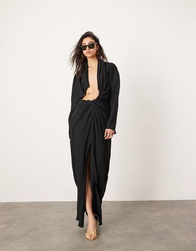 Robe longue à manches longues et spirale - Asos Edition - Modalova