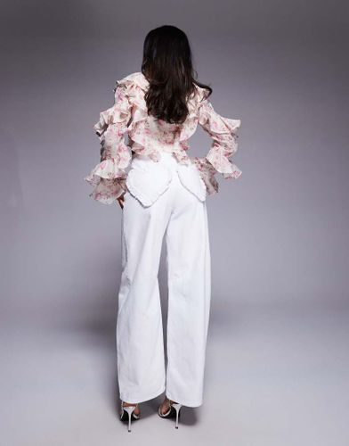 Jean bouffant avec poches en caur - Asos Luxe - Modalova