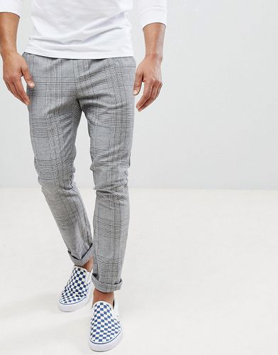 ASOS - Pantalon ajusté à carreaux - et blanc - Asos Design - Modalova