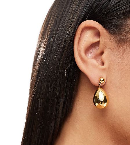 Elara - Boucles d'oreilles à larges pendants gouttes en acier inoxydable plaqué or - Bohomoon - Modalova