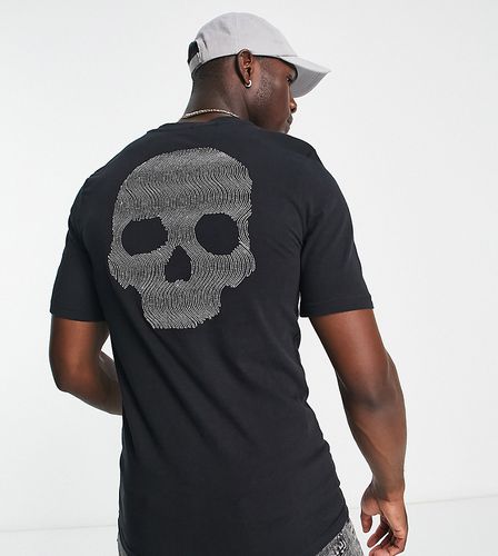 Tall - T-shirt à motif tête de mort ondulé - Bolongaro Trevor - Modalova