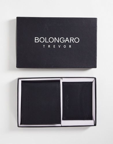 Coffret cadeau portefeuille et porte-cartes en cuir - Bolongaro Trevor - Modalova