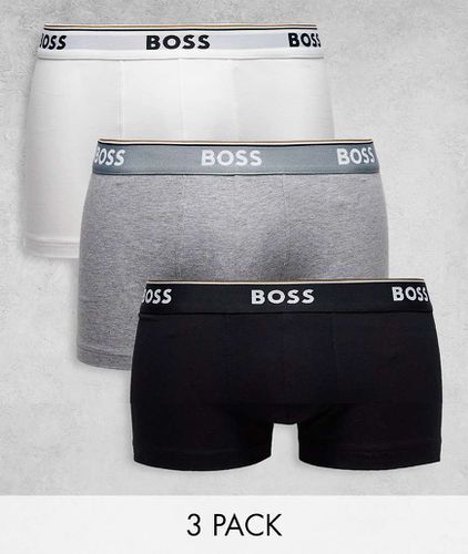 BOSS - Bodywear - Lot de 3 boxers - Blanc/gris/noir - Boss Bodywear - Modalova