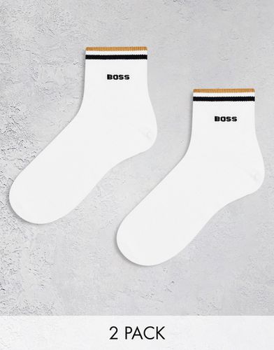 Boss - Bodywear - Lot de 2 paires de chaussettes rayées à logo - Boss Bodywear - Modalova