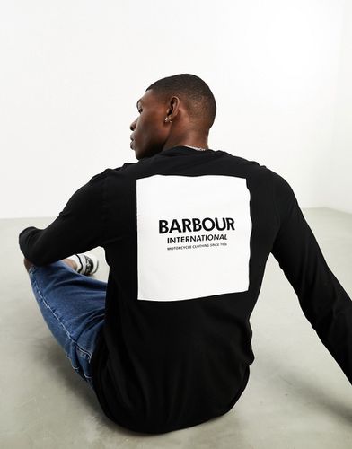 Exhaust - T-shirt à manches longues et imprimé au dos - Barbour International - Modalova