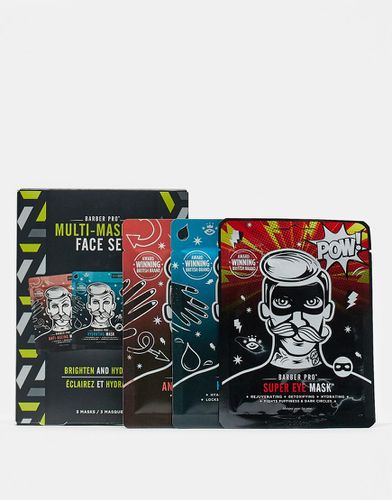 Multi Masking Face Set - Coffret de masques pour le visage d'une valeur de 16 £ - Barber Pro - Modalova