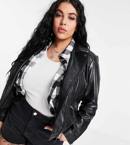 Barney's Originals Plus - Belina - Blouson style motard en cuir - Barneys Originals Plus - Modalova