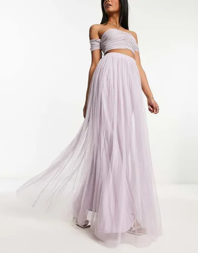 Jupe longue en tulle - Lilas - Beauut - Modalova