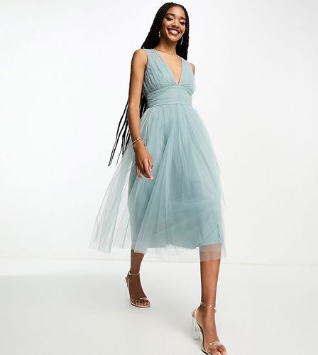 Tall - L'invitée - Robe mi-longue en tulle - brumeux - Beauut - Modalova