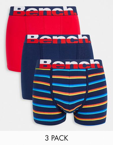 Lot de 3 boxers - /bleu marine/multicolore - Bench - Modalova