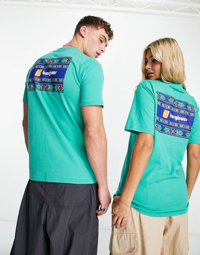 Dean Street - T-shirt unisexe avec imprimé aztèque effet color block au dos - écume - Berghaus - Modalova