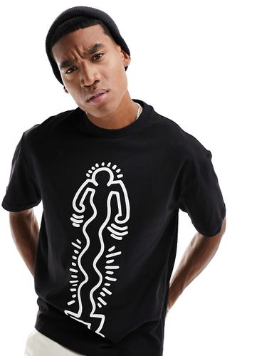 T-shirt à imprimé Keith Haring - Bershka - Modalova