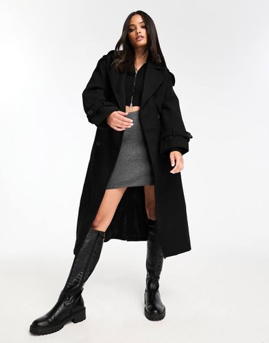 Trench-coat en laine - Bershka - Modalova