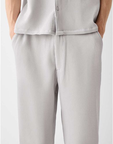 Pantalon de jogging d'ensemble plissé - Bershka - Modalova