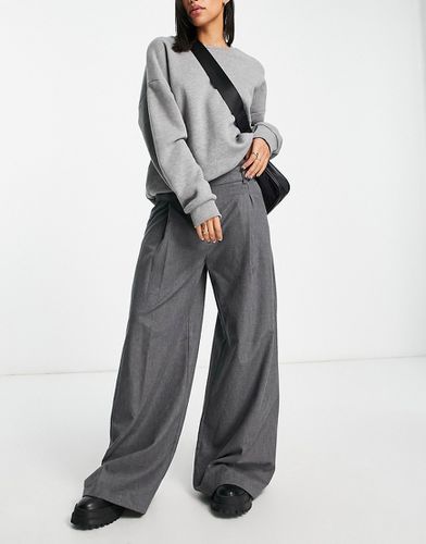 Pantalon d'ensemble ultra ample - foncé - Bershka - Modalova