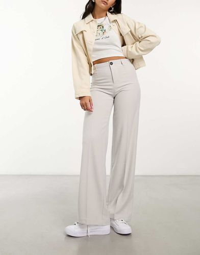 Pantalon large ajusté - pâle - Bershka - Modalova