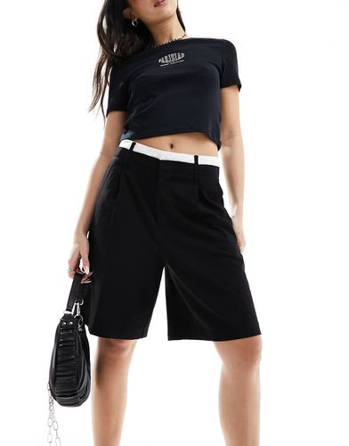 Short d'ensemble long coupe ajustée avec taille façon caleçon - Bershka - Modalova