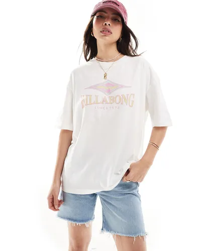T-shirt avec imprimé losange et vagues - Billabong - Modalova