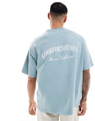 T-shirt oversize à logo - sarcelle - Good For Nothing - Modalova